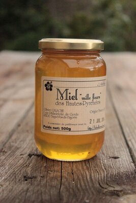 Miel mille fleurs - 500g - liquide