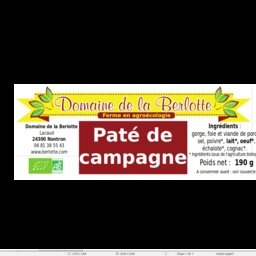 Paté de campagne pur porc