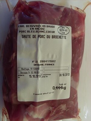 Sauté de porc  bleu-blanc-coeur