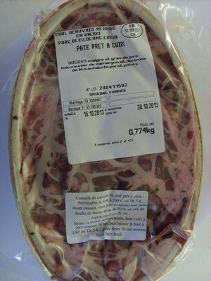 Paté prêt à cuire