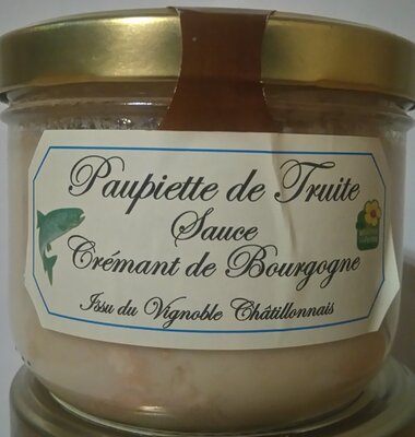Paupiettes de truite sauce crémant
