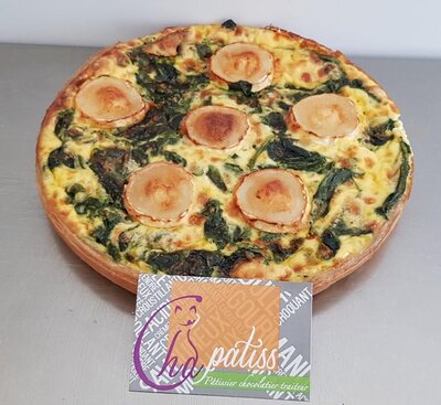Quiches chèvre épinard