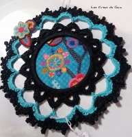 Décoration murale odile • cadre au crochet