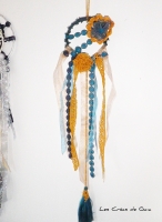 Décoration murale encre solaire • attrape-rêve dentelle