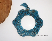 Décoration murale lapis lazuli • cadre crochet