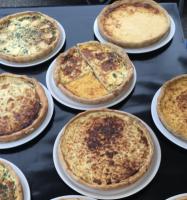 Part de tarte salée bio végétarienne