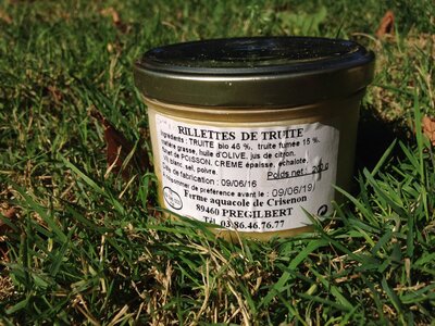 Rillettes de truite  200grs