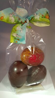 ! paques !   sachet de 3 oeufs bio (