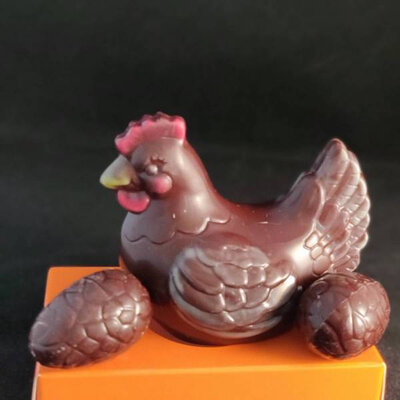Poule noire & 2 pralinés bio 70 g