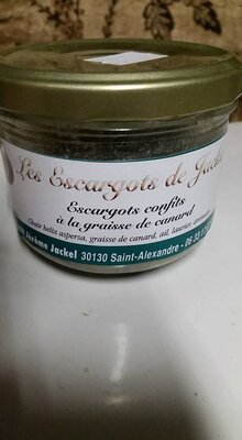 Escargots confits à la graisse de c