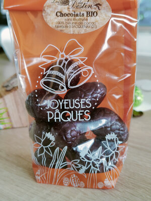 Oeufs pralinés noir bio 120 g