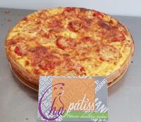 Quiche thon tomates emmental moutarde