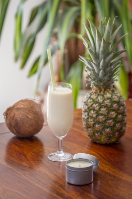 Bougie artisanale écologique piña colada