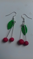 Boucle d oreille cerises