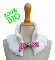 Bouillotte tour de cou biais vichy rouge