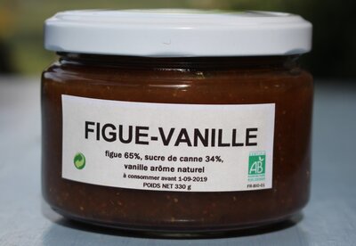 Confiture figue vanille ''bio''