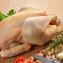 Poulet fermier découpe en morceaux
