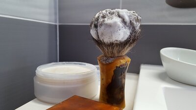 Savon de rasage lait de chèvre