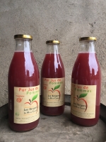Jus de pommes bio framboise