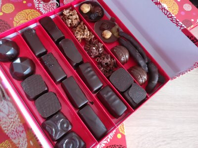 Boîte de chocolats bio -  210 g (en