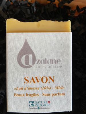 Savon peaux fragiles lait d'ânesse et miel