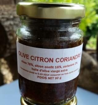 Olivade citron confit coriandre
