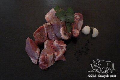 Veau bio - fricassée sans os 1kg