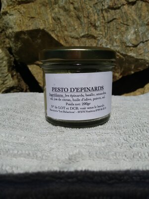Pesto épinards basilic amande (vegan)