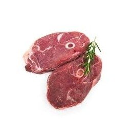 Agneau, tranches de gigot avec os