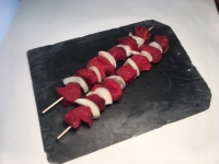 2 brochettes de boeuf (oignon)