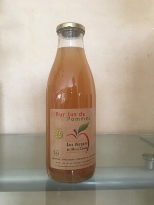 Jus de pommes bio au  citron