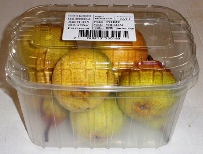 Poires william en barquettes