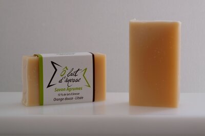 Savon agrumes au lait d'ânesse