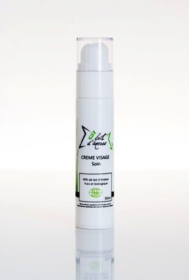 Crème visage soin au lait d'ânesse