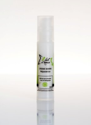 Crème mains réparatrice au lait d'