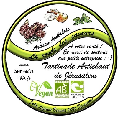 Tartinade artichaut de jérusalem