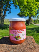 Compote de pommes bio, maggi rouge