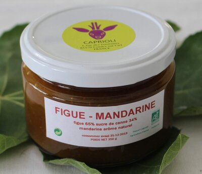 Confiture figue mandarine bio