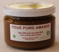 Confiture figue poire amande ''bio''