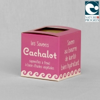 Savon au beurre de karité, bien hydratant, cube 5 cm - emballé