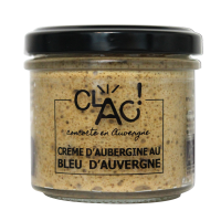 Crème d'aubergine au bleu d'auvergne
