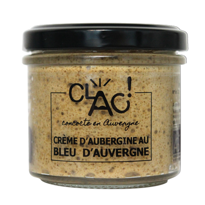 Crème d'aubergine au bleu d'auvergne