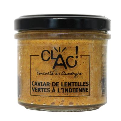 Caviar de lentilles vertes à l'indienne