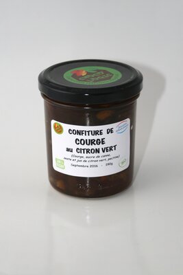 Confiture courge au citron vert