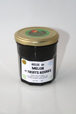 Gelée melon aux fruits rouges