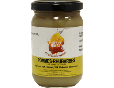 Purée de fruit-pomme/rhubarbe - 220g