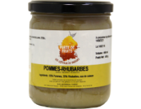 Purée de fruit-pomme/rhubarbe - 430g