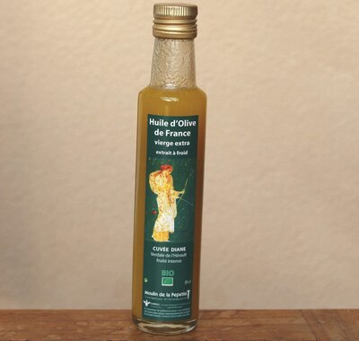 Huile d'olive vierge extra bio– cuvée diane  variété verdale