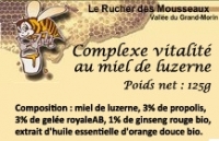 Complexe vitalité au miel de luzerne