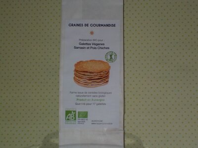 Prep. galettes veganes sarrasin et pois chiche-